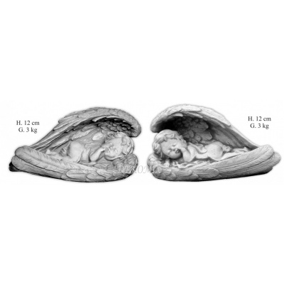 Engel schlafend in Flügel rechts