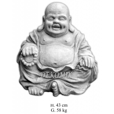 Lachende Buddha sitzend groß XL