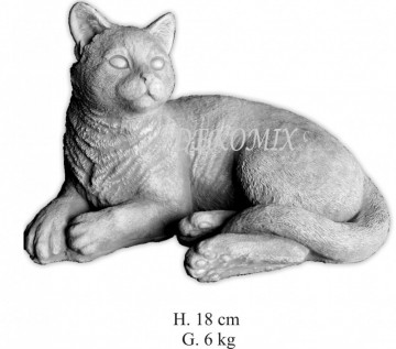Katze liegend mittelgroß