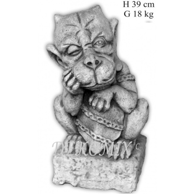Gargoy mit Wappen -Backe
