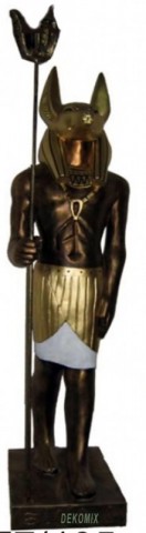 Anubis mit Zackenkrone am Stiel