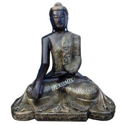 Thai Buddha sitzend auf Ornament groß