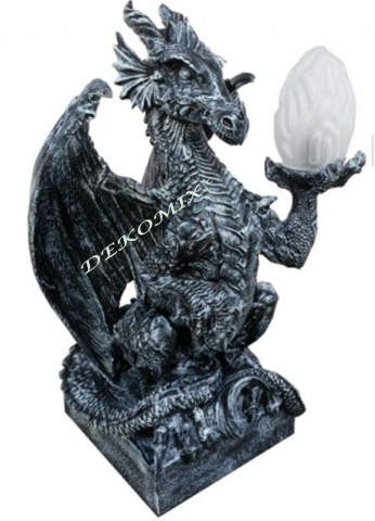 Drache mit Lampe groß 