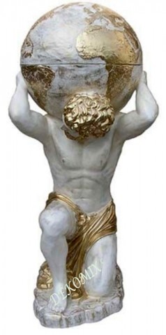 Atlas mit Weltkugel Bar für Flaschen usw.