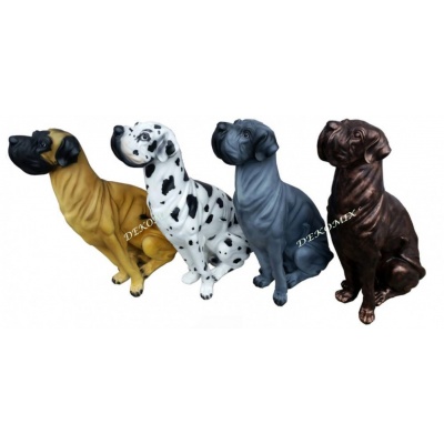 Deutsche Dogge lackiered in 4 Farben