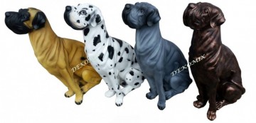 Deutsche Dogge lackieret in 4 Farben