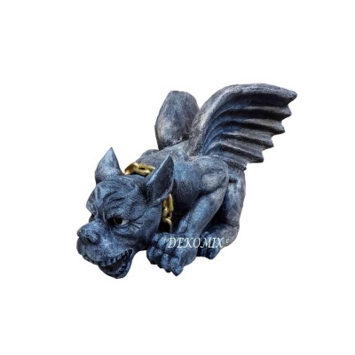 Gargoyle - Hund mit Flügel auf der Lauer