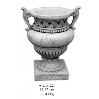 Vase Pokal mit 2 Hänkel