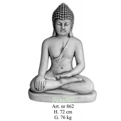 Buddha sitzend Hand auf der Knie