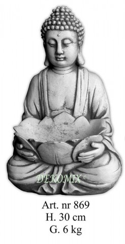 Buddha sitzend mit Schalle klein
