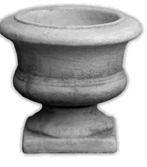 Blumenvase rund niedrig klein