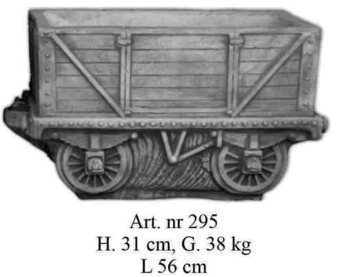 Waggon als Blumentopf