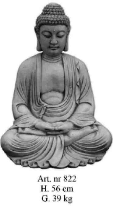 Thai Buddha im Schneidersitz sitzend mt. groß