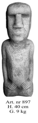 Moai (Moai Maea) steinerne Figur 