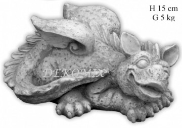 Drache liegend groß