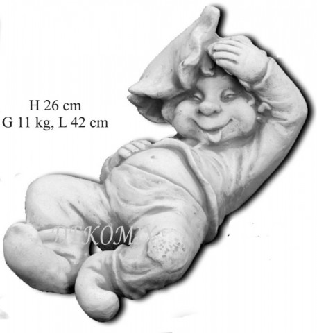 Kobold liegend auf den Rücken