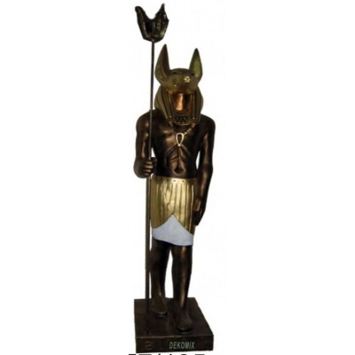 Anubis mit Zackenkrone am Stiel