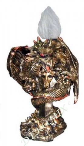 Feuerdrache  als Lampe