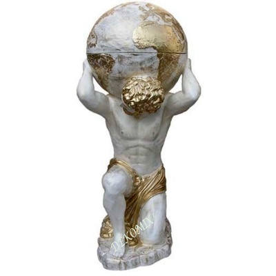 Atlas mit Weltkugel Bar für Flaschen usw.