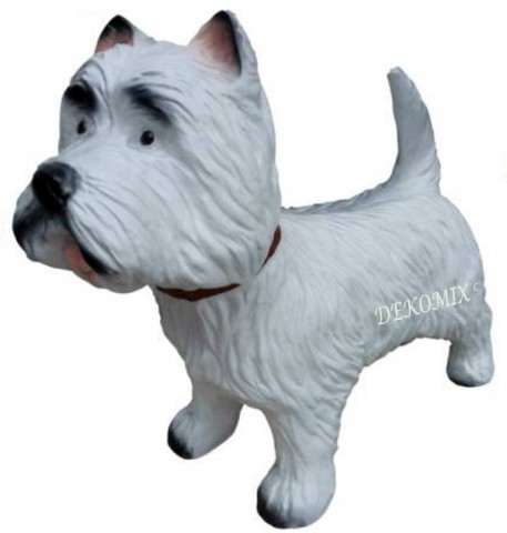 Hund Westy stehend