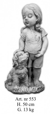 Mädchen mit Hund