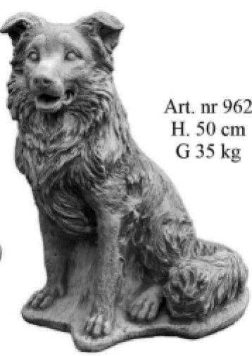Hund sitzend
