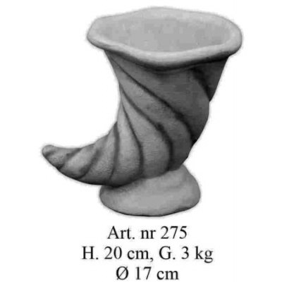 Horn Blumenvase klein