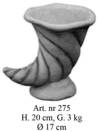 Horn Blumenvase klein