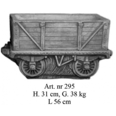 Waggon als Blumentopf