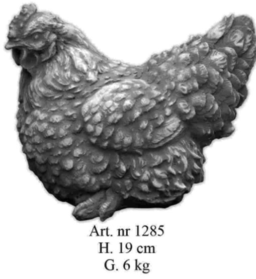 Henne liegend groß