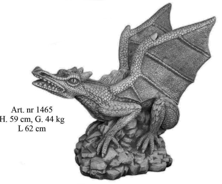 Drache auf den Felsen-startend