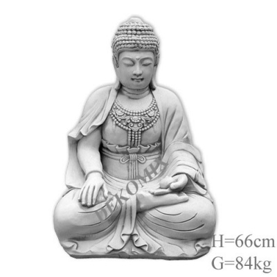 Buddha sitzend mit Apfel