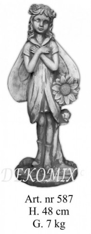 Mädchen mit Sonnenblume(Fee)