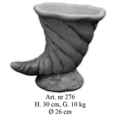Horn Blumenvase größer