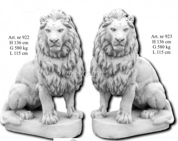 Afrikanischer Löwe sitzend rechts XL