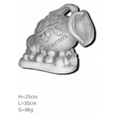 Krug als Wasserspeier